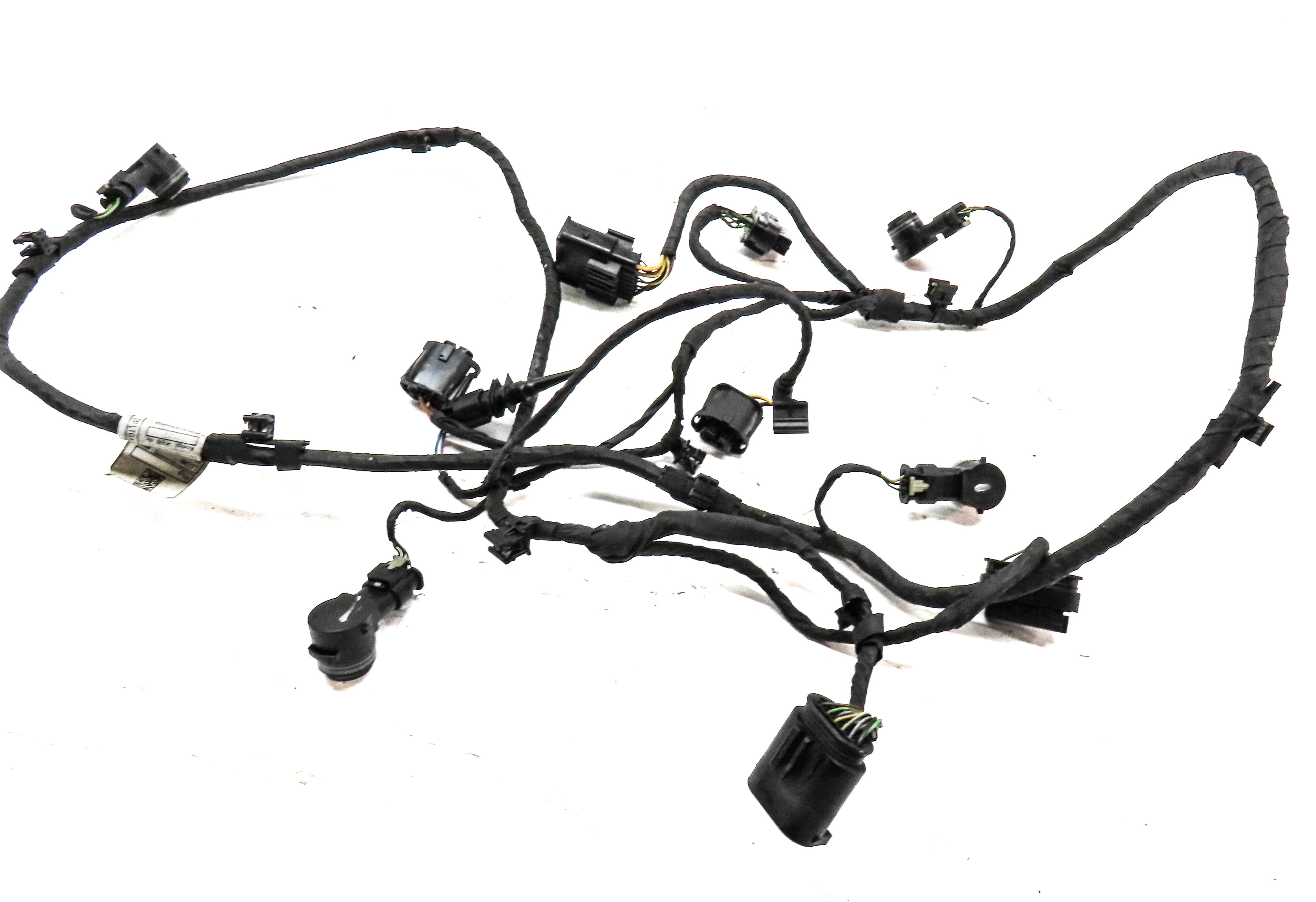 2016 BMW 750i G11 FRONT SELF PARK ASSIST PDC SENSOR SET4 (White) w/ WIRE HARNESS — exact item pictured